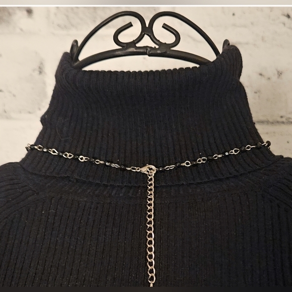 Gothic Black Beaded Multi-Layer Chain Necklace – Statement Choker - Picture 5 of 5